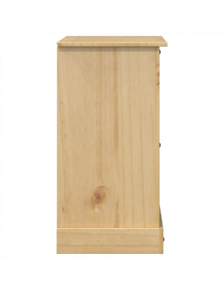 Cassettiera Corona 120x48x91 cm in Legno Massello di Pino