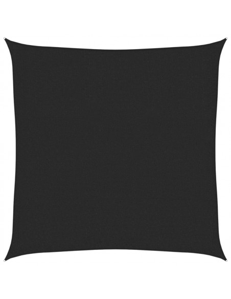 Vela Parasole 160 g/m² Nera 3,6x3,6 m in HDPE