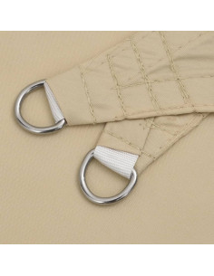 Parasole a Vela Oxford Rettangolare 3,5x4,5 m Beige