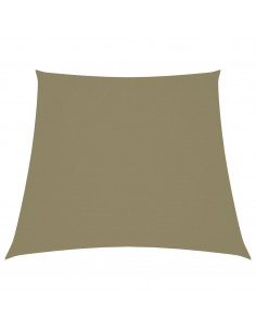 Parasole a Vela in Tela Oxford a Trapezio 2/4x3 m Beige 2