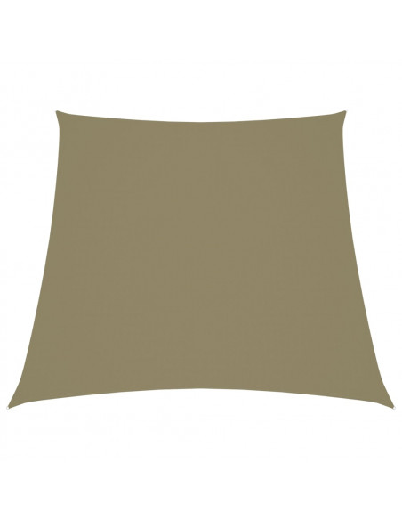 Parasole a Vela in Tela Oxford a Trapezio 2/4x3 m Beige