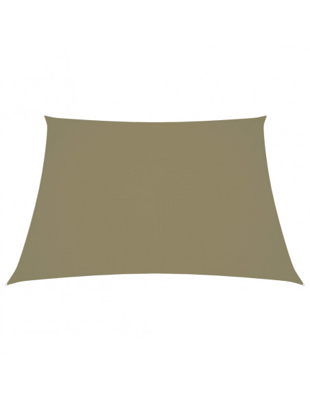 Parasole a Vela in Tela Oxford a Trapezio 2/4x3 m Beige