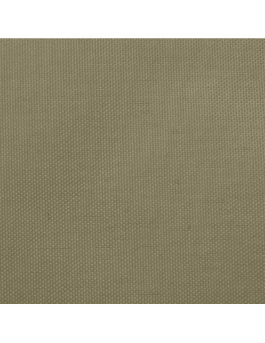 Parasole a Vela in Tela Oxford a Trapezio 2/4x3 m Beige