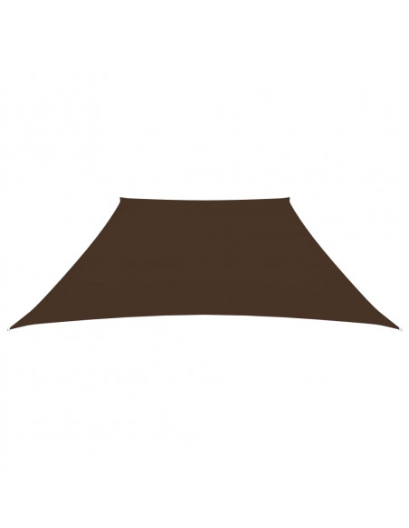 Parasole a Vela in Tela Oxford a Trapezio 3/5x4 m Marrone