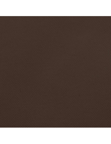 Parasole a Vela in Tela Oxford a Trapezio 3/5x4 m Marrone