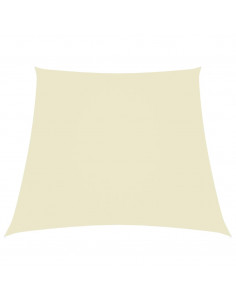 Parasole a Vela in Tela Oxford a Trapezio 2/4x3 m Crema 2
