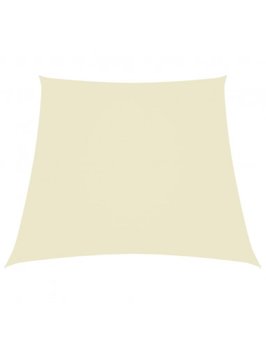 Parasole a Vela in Tela Oxford a Trapezio 2/4x3 m Crema
