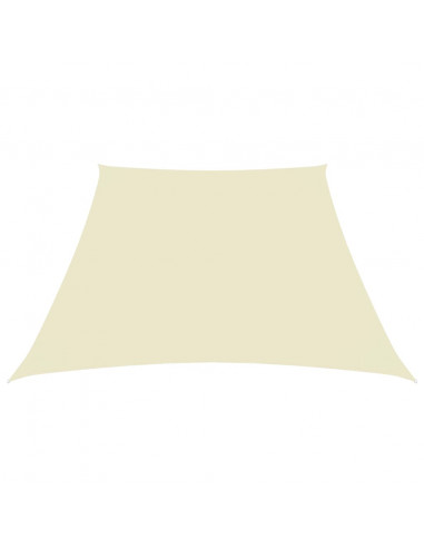 Parasole a Vela in Tela Oxford a Trapezio 2/4x3 m Crema