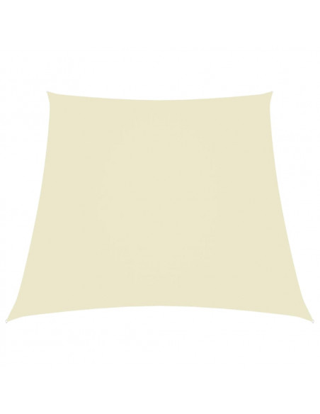 Parasole a Vela in Tessuto Oxford a Trapezio 3/4x3m Crema