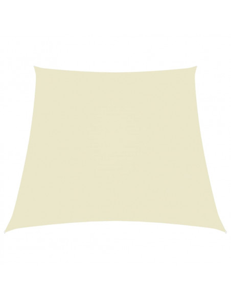 Parasole a Vela in Tela Oxford a Trapezio 3/5x4 m Crema