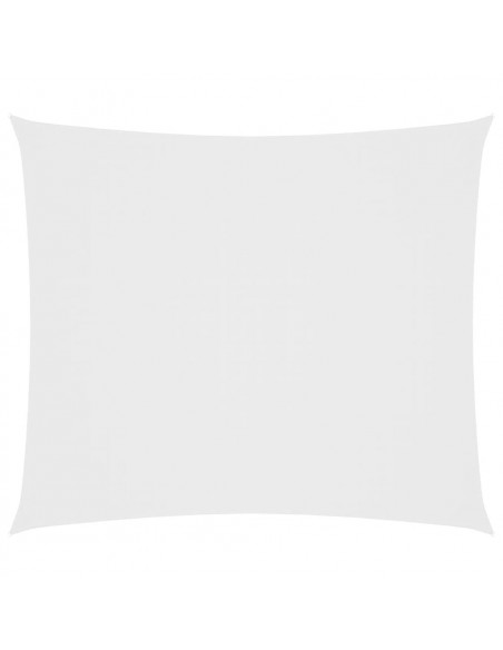 Parasole a Vela in Tessuto Oxford Rettangolare 2x2,5m Bianco