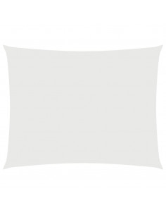 Parasole a Vela in Tessuto Oxford Rettangolare 2x3 m Bianco 2