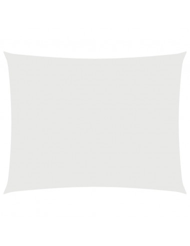 Parasole a Vela in Tessuto Oxford Rettangolare 2x3 m Bianco