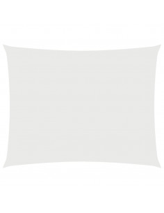 Parasole a Vela in Tessuto Oxford Rettangolare 2x3,5 m Bianco 2