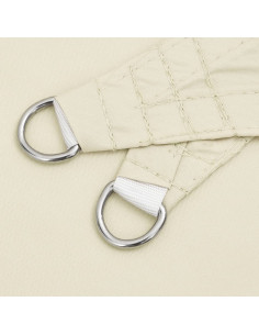 Parasole a Vela Oxford Triangolare 3,6x3,6x3,6 m Crema