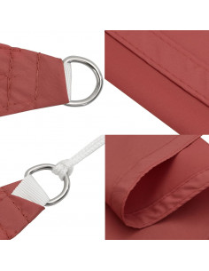Parasole a Vela Oxford Triangolare 4,5x4,5x4,5 m Terracotta