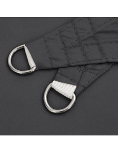 Parasole a Vela Oxford Triangolare 4x4x4 m Antracite