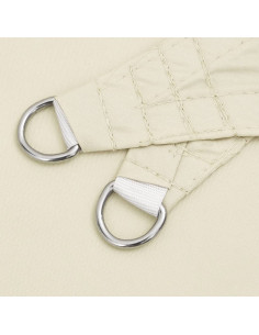Parasole a Vela Oxford Triangolare 5x5x5 m Crema