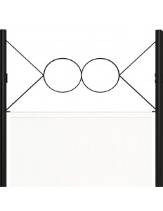 Paravento a 3 Pannelli Bianco 120x180 cm