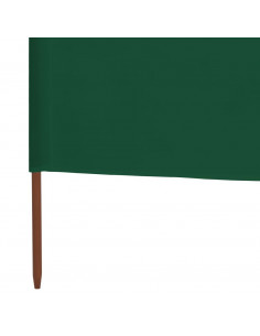 Paravento a 3 Pannelli in Tessuto 400x80 cm Verde