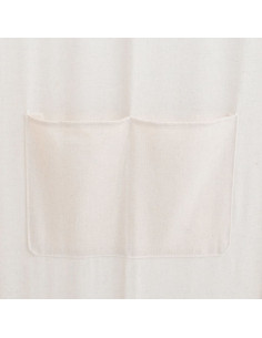 Paravento a 5 Pannelli Crema 200x170x4 cm in Tessuto