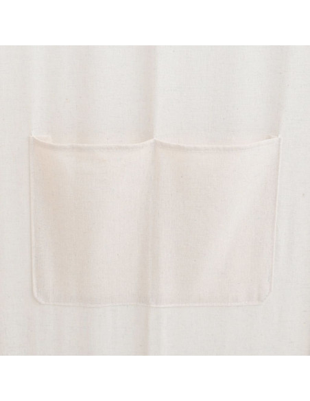Paravento a 5 Pannelli Crema 200x170x4 cm in Tessuto
