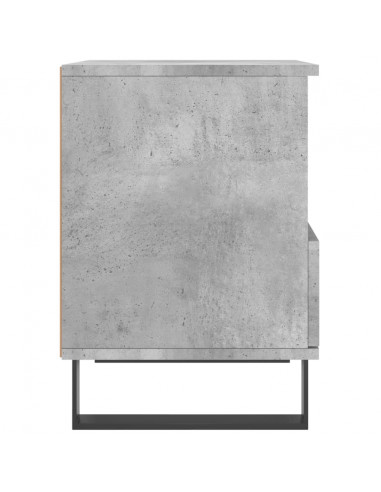 Comodino Grigio Cemento 40x35x50 cm in Legno Multistrato