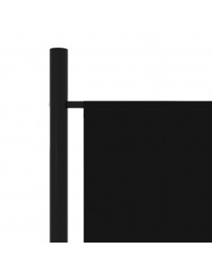 Paravento a 5 Pannelli Nero 250x180 cm