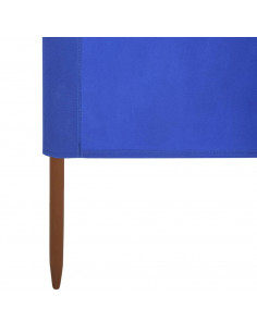 Paravento a 6 Pannelli in Tessuto 800x160 cm Azzurro