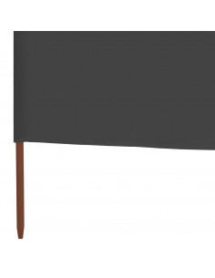 Paravento a 6 Pannelli in Tessuto 800x80cm Grigio