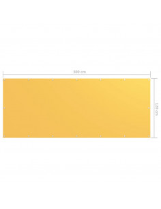 Paravento Balcone Giallo 120x300 cm in Tessuto Oxford