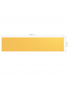 Paravento Balcone Giallo 90x400 cm in Tessuto Oxford