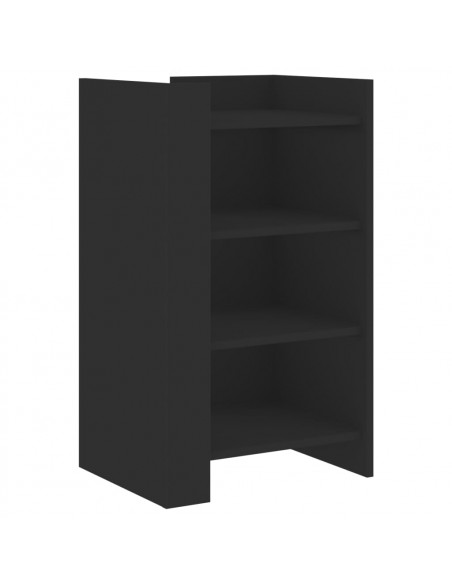 Credenza Nera 45x35x75 cm in Legno Multistrato