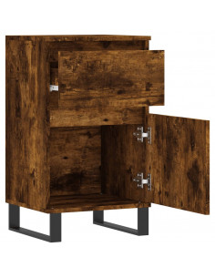 Credenze 2 pz Rovere Fumo 40x35x70 cm in Legno Multistrato 2