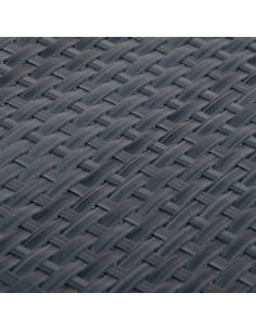 Paravento da Balcone Antracite 1000x80 cm in Polyrattan