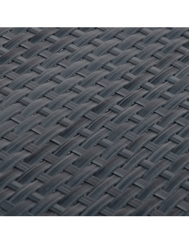 Paravento da Balcone Antracite 1000x80 cm in Polyrattan