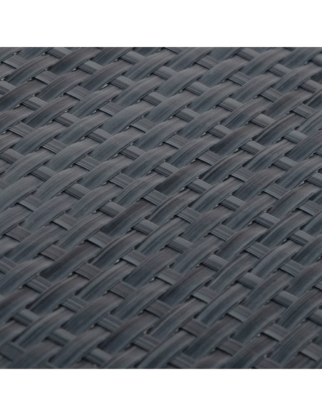 Paravento da Balcone Antracite 1000x80 cm in Polyrattan