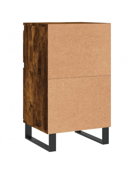 Credenze 2 pz Rovere Fumo 40x35x70 cm in Legno Multistrato