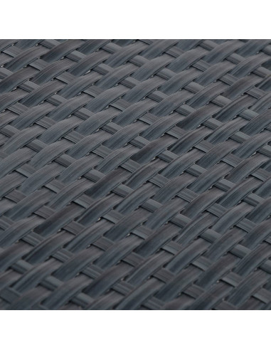 Paravento da Balcone Antracite 400x100 cm in Polyrattan