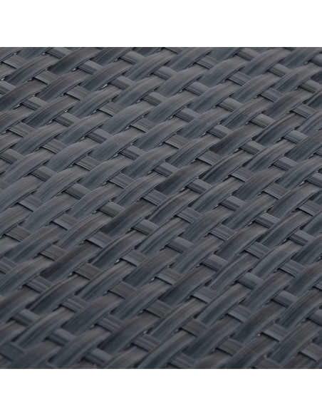 Paravento da Balcone Antracite 400x80 cm in Polyrattan