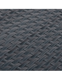 Paravento da Balcone Antracite 500x80 cm in Polyrattan
