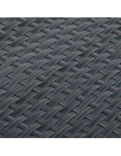 Paravento da Balcone Antracite 500x90 cm in Polyrattan