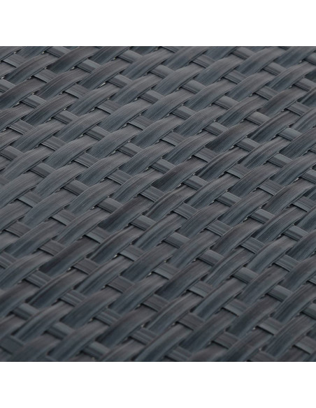 Paravento da Balcone Antracite 500x90 cm in Polyrattan