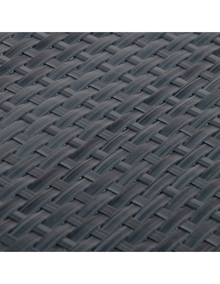 Paravento da Balcone Antracite 600x80 cm in Polyrattan