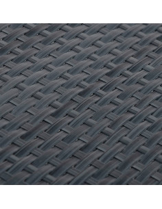 Paravento da Balcone Antracite 600x90 cm in Polyrattan