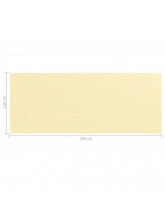 Paravento da Balcone Beige 120x300 cm in HDPE