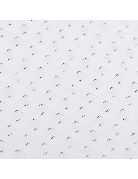 Paravento da Balcone Bianco 300x80 cm in Polyrattan