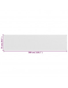 Paravento da Balcone Bianco 75x300 cm in HDPE