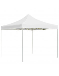 Gazebo Professionale Pieghevole Alluminio 2x2 m Bianco 2