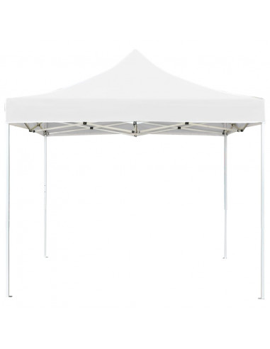 Gazebo Professionale Pieghevole Alluminio 2x2 m Bianco